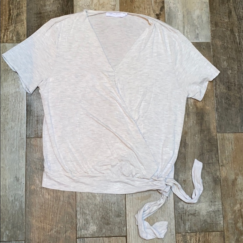 All in Favor faux wrap top from Dry Goods